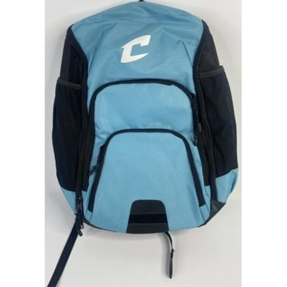 Champro Sports Backpack Unisex Large Light Blue New Padded Straps Mesh Pockets